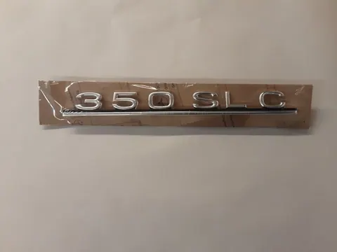 Original Mercedes-Benz W107 SLC Coupe 350SLC Typenzeichen Typenschild Emblem NEU. A1078170315