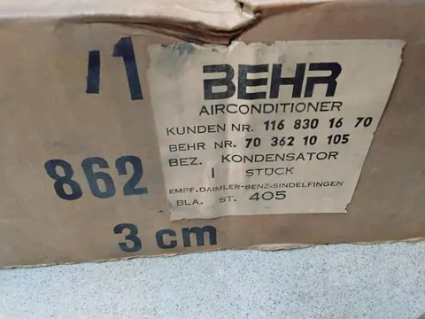 Ansicht 3 von 3: Original Mercedes-Benz W116 S-Klasse 450SEL 6.9 BEHR KONDENSATOR Klimakondensator A1168301617 ! NEU