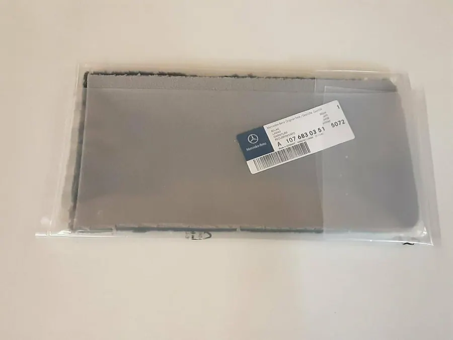 Original Mercedes-Benz W107 SL SLC Coupe Cabrio Mittelkonsole Ablageschale BELAG BLAUE NEU A1076830351 5072