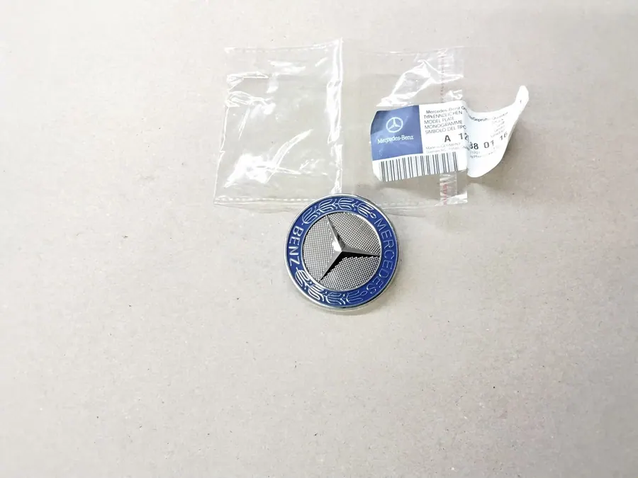 Original Mercedes-Benz R129 W129 SL C140 CL SEC Firmenzeichen Emblem Motorhaube Stern NEU A1298880116