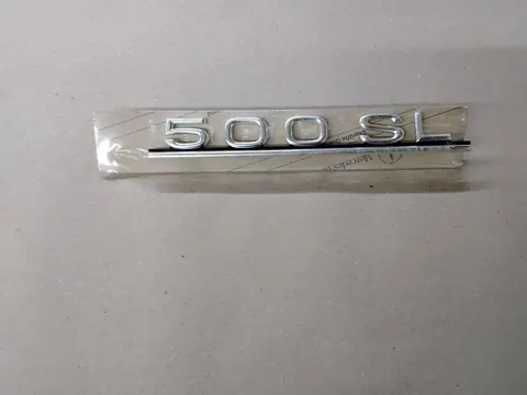 Original Mercedes-Benz W107 Cabrio 500SL Schriftzug Typenzeichen Typenschild NEU A1078170915